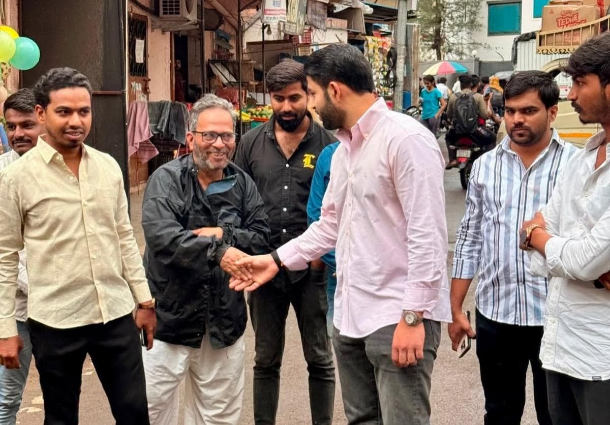 With supporters